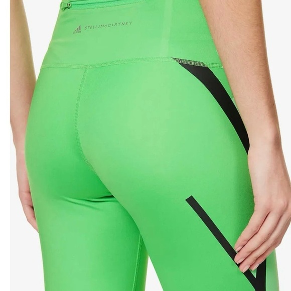 Adidas By Stella McCartney 
Truepace High-Rise Stretch Leggings Green Size S - Picture 2 of 11